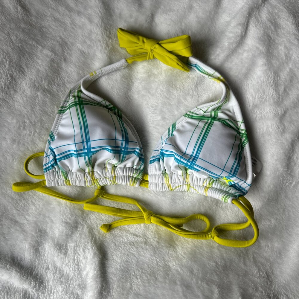 BRAND NEW plaid bikini top
